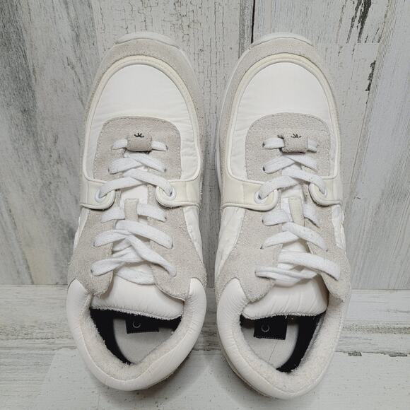 CHANEL White and Gray Sneakers - Picture 1 of 13